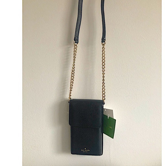 Kate Spade New York 307563 Womens Larchmont Avenue Logo Tote  Kate Spade New York Larchmont Avenue North South Pebbled black with Tag Leather